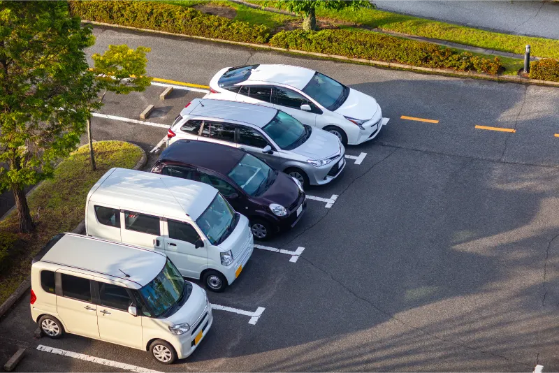 駐車場の景色